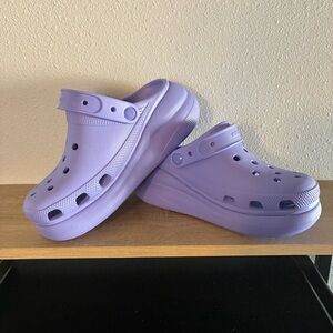 Crocs Classic Crush Platform Clogs Women’s 8 Digital Violet Excellent